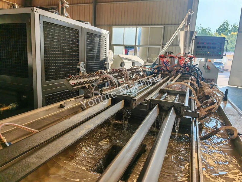 4 Cavity Plastic Profile Extrusion Line